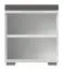 Sitzbank mit Stauraum / Schuhschrank Garim 53, Farbe: Weiß Hochglanz - Abmessungen: 53 x 46 x 35 cm (H x B x T)