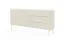 Sideboard / Kommode mit drei Schubladen Goulette 03 | Farbe: Kaschmir | zwei Türen | geriffelte Front | ABS | Maße: 81 x 177 x 39,5 cm | Push-to-open Funktion