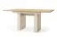Wohnzimmer Komplett - Set B Tamino | 5-teilig | mit hellen Design | Farbe: Eiche / Kaschmir | ABS-Kantenschutz | 1 Vitrine | 1 TV-Unterschrank | 1 Highboard | 1 Couchtisch | 1 Esstisch