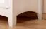 Vitrine Kiefer Vollholz massiv weiß Lagopus 115 - Abmessungen: 200 x 150 x 40 / 50 cm (H x B x T)