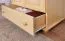 Kleiderschrank Kiefer Vollholz massiv natur Junco 08B - Abmessung 195 x 102 x 59 cm (H x B x T)
