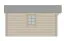 Gartenhaus Wiesentraum 06, 44 mm Blockbohlenhaus, Naturbelassen, Grundfläche 12 m², mit 1 Doppeltür und 1 Einzelfenster, Satteldach