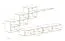 Stylische Wohnwand Balestrand 147, Farbe: Grau - Abmessungen: 150 x 330 x 40 cm (H x B x T), mit genügend Stauraum