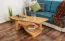 Sofatisch Kaffeetisch Couchtisch Kernbuche Massivholz Bio geölt 47x110x70 cm Abbildung