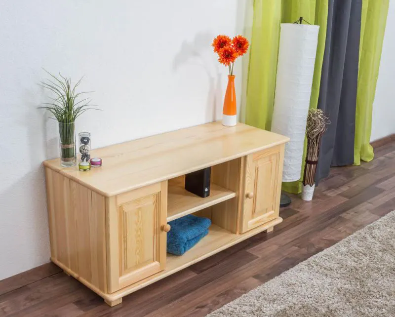 TV-Board Massivholz Farbe: Natur 55x118x47 cm Abbildung