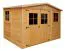 Gerätehaus, Gartenschuppen, Gartenhaus - 3 x 2 Meter - aus Holz / Blockbohlen - inkl. Dachpappe - Satteldach Abbildung