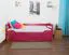 Bett mit Schubladen Buche 90 x 200 cm Rosa Abbildung
