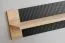 Wohnwand | Farbe: Eiche Ribbeck / Schwarz matt | Push-to-open Funktion | inkl. LED-Beleuchtung | Maße: 320 x 45 x 192 cm | 2 Vitrinen | 1 TV-Unterschrank | 1 Wandregal