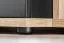 Wohnwand | Farbe: Eiche Ribbeck / Schwarz | Push-to-open Funktion | Maße: 240 x 40 x 127 cm | 11 Fächer | 1 Schrank | 1 Regal | 1 TV-Unterschrank | 1 Wandregal