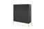 Kommode Worthing 47, Farbe: Schwarz / Gold - Abmessungen: 125 x 104 x 39 cm (H x B x T)