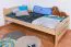 Kinderbett / Jugendbett Buche massiv Vollholz natur 118, inkl. Lattenrost - 90 x 200 cm (b x L)