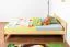 Kinderbett / Jugendbett Kiefer massiv Vollholz natur 77, inkl. Lattenrost - 140 x 200 cm (B x L)