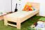 Einzelbett / Gästebett Buche massiv Vollholz natur 111, inkl. Lattenrost - 80 x 200 cm