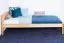 Kinderbett / Jugendbett Buche massiv Vollholz natur 117, inkl. Lattenrost - 90 x 200 cm (B x L) 