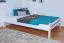 Gästebett "Easy Premium Line" K4/1, 140 x 200 cm Buche Vollholz massiv weiß lackiert