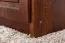 Schreibtisch Kiefer massiv Vollholz Walnussfarben Pipilo 19 - Abmessungen: 78 x 182 x 54 cm (H x B x T)