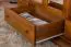 Kleiderschrank Kiefer Vollholz massiv Eichefarben Rustikal Junco 02 - Abmessung: 195 x 162 x 60 cm (H x B x T)