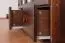Kleiderschrank Kiefer Vollholz massiv Walnussfarben Junco 02 - Abmessung: 195 x 162 x 60 cm (H x B x T)