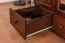 Kleiderschrank Kiefer Vollholz massiv Walnussfarben Junco 02 - Abmessung: 195 x 162 x 60 cm (H x B x T)