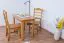 Tisch Kiefer massiv Vollholz Erlefarben Junco 227A (eckig) - 90 x 60 cm (B x T)