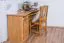Schreibtisch Kiefer massiv Vollholz Erlefarben Junco 185 - Abmessungen: 74 x 138 x 83 cm (H x B x T)