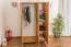 Kleiderschrank Kiefer Vollholz massiv Erlefarben 016 - Abmessung 190 x 120 x 60 cm (H x B x T)