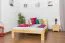 Kinderbett / Jugendbett Kiefer massiv Vollholz natur 75, inkl. Lattenrost - Abmessung 140 x 200 cm