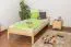 Kinderbett / Jugendbett Kiefer massiv Vollholz natur 99, inkl. Lattenrost - Abmessung 90 x 200 cm