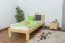 Kinderbett / Jugendbett Kiefer massiv Vollholz natur 76, inkl. Lattenrost - Abmessung 90 x 200 cm