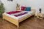Jugendbett Kiefer massiv Vollholz natur 77, inkl. Lattenrost - Abmessung 160 x 200 cm (B x L)