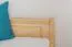 Jugendbett Kiefer massiv Vollholz natur 77, inkl. Lattenrost - Abmessung 160 x 200 cm (B x L)
