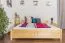 Jugendbett Kiefer massiv Vollholz natur 77C, inkl. Lattenrost - 180 x 200 cm (B x L)