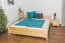 Jugendbett Kiefer massiv Vollholz natur 77C, inkl. Lattenrost - 180 x 200 cm (B x L)