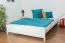 Jugendbett Kiefer massiv Vollholz weiß lackiert 79, inkl. Lattenrost - Abmessung 180 x 200 cm