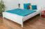 Jugendbett Kiefer massiv Vollholz weiß lackiert 79, inkl. Lattenrost - Abmessung 180 x 200 cm
