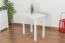 Tisch Kiefer massiv Vollholz weiß lackiert Junco 226A (eckig) - Abmessung 50 x 80 cm