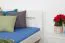 Doppelbett / Stauraumbett "Easy Premium Line" K6 inkl. 2 Schubladen und 1 Abdeckblende 160 x 200 cm Buche Vollholz massiv weiß lackiert