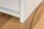 Schuhschrank Kiefer Vollholz massiv weiß lackiert Junco 221 - 80 x 72 x 40 cm (H x B x T)