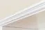 Hängeregal / Wandregal Kiefer massiv Vollholz weiß Junco 333 - Abmessung 30 x 120 x 24 cm