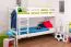 Etagenbett / Stockbett "Easy Premium Line" K17/n, Buche Vollholz massiv Weiß, Liegefläche: 90 x 200 cm (B x L), teilbar