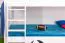 Etagenbett / Stockbett "Easy Premium Line" K17/n, Buche Vollholz massiv Weiß, Liegefläche: 90 x 200 cm (B x L), teilbar