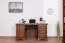 Schreibtisch Sentis 06, Farbe: Dunkelbraun - 77 x 147 x 60 cm (H x B x T)