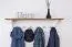 Garderobe Kiefer Vollholz massiv weiß / braun Lagopus 01 – Abmessungen: 25 x 100 x 25 (H x B x T)