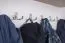 Garderobe Kiefer Vollholz massiv weiß / braun Lagopus 01 – Abmessungen: 25 x 100 x 25 (H x B x T)