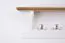 Garderobe Kiefer Vollholz massiv weiß / braun Lagopus 01 – Abmessungen: 25 x 100 x 25 (H x B x T)