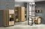 Schrank Trevalli 4, Farbe: Eiche / Schwarz - Abmessungen: 159 x 90 x 40 cm (H x B x T)