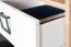 Schrank 25, Farbe: Buche / Weiß - 198 x 44 x 37 cm (H x B x T)