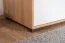 Schrank 25, Farbe: Buche / Weiß - 198 x 44 x 37 cm (H x B x T)