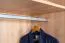 Drehtürenschrank / Kleiderschrank 14, Farbe: Buche / Weiß - 198 x 126 x 56 cm (H x B x T)