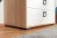 Drehtürenschrank / Kleiderschrank 13, Farbe: Buche / Weiß - 198 x 84 x 56 cm (H x B x T)